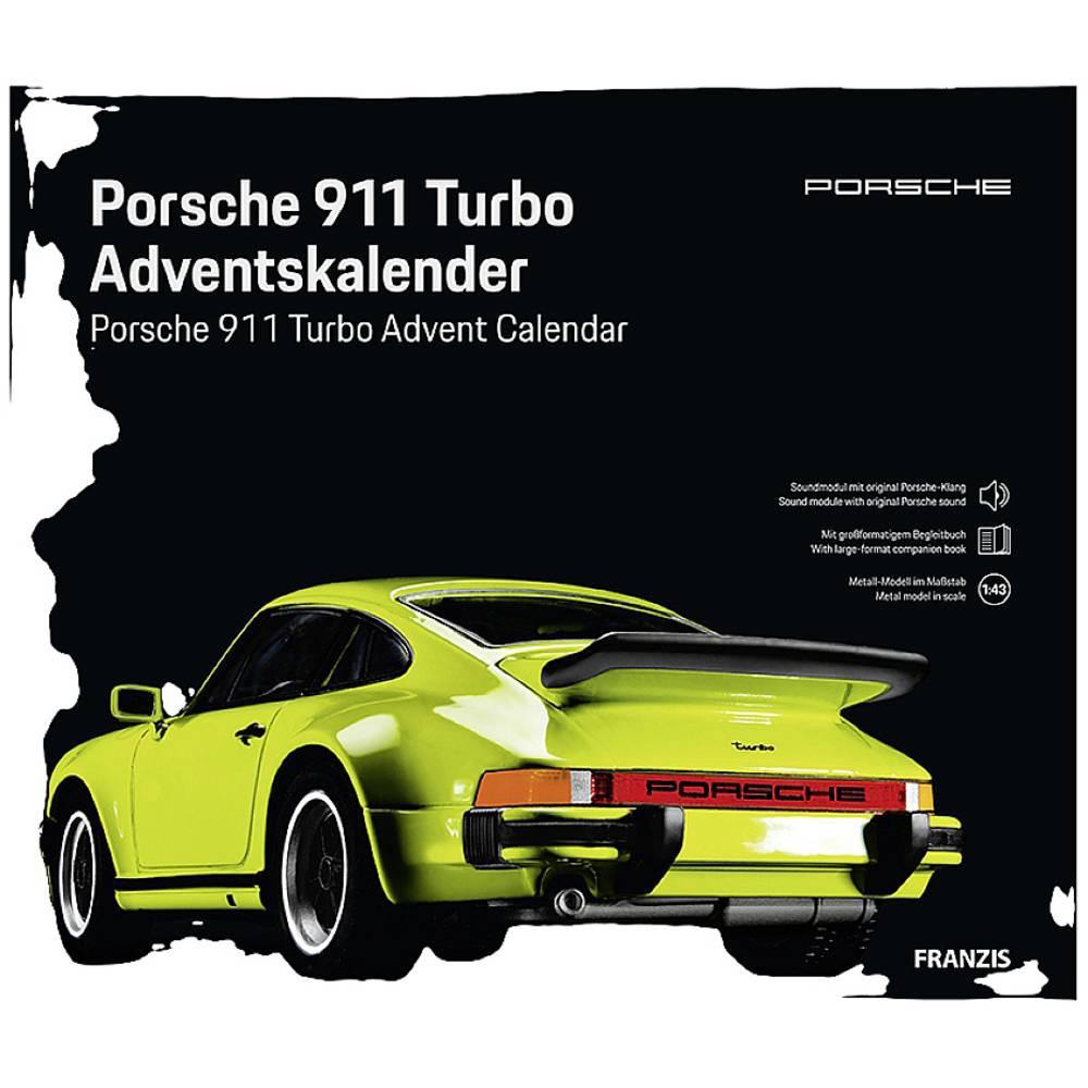 FRANZIS  Modellfahrzeug Adventskalender Porsche 911 Turbo 1:43 