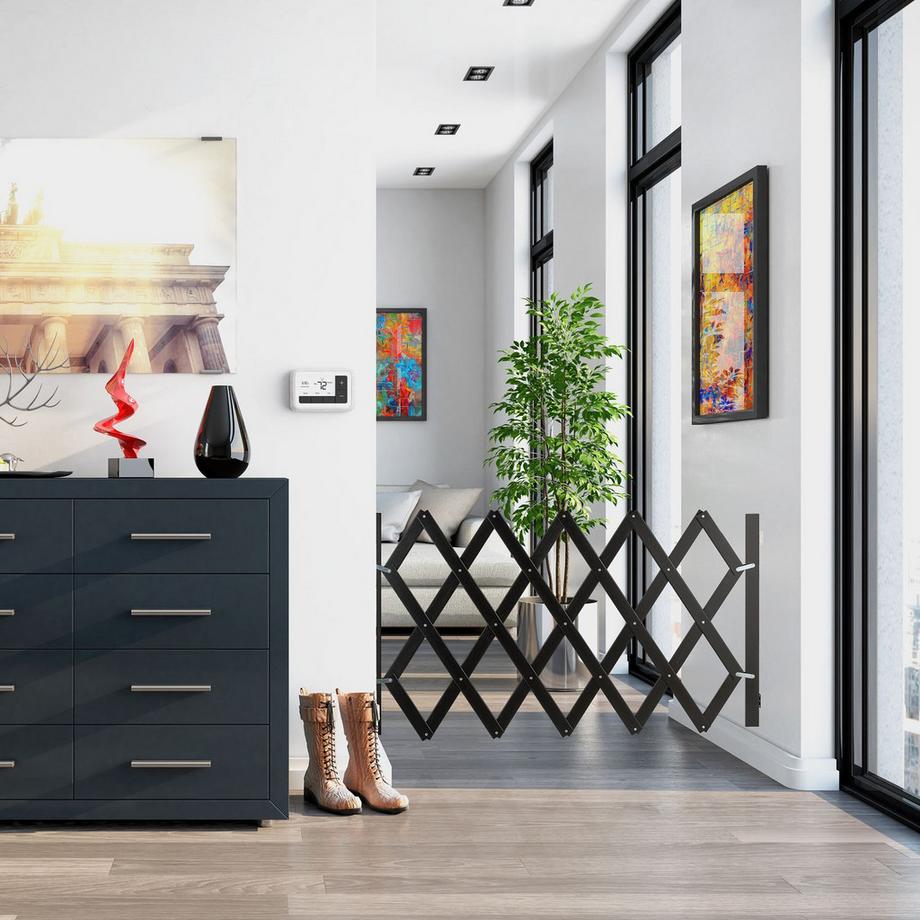 B2X  Grille rétractable pour chien Noir 