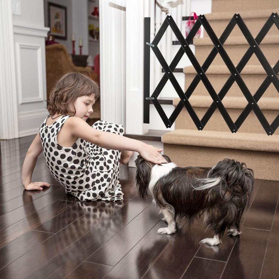 B2X  Grille rétractable pour chien Noir 