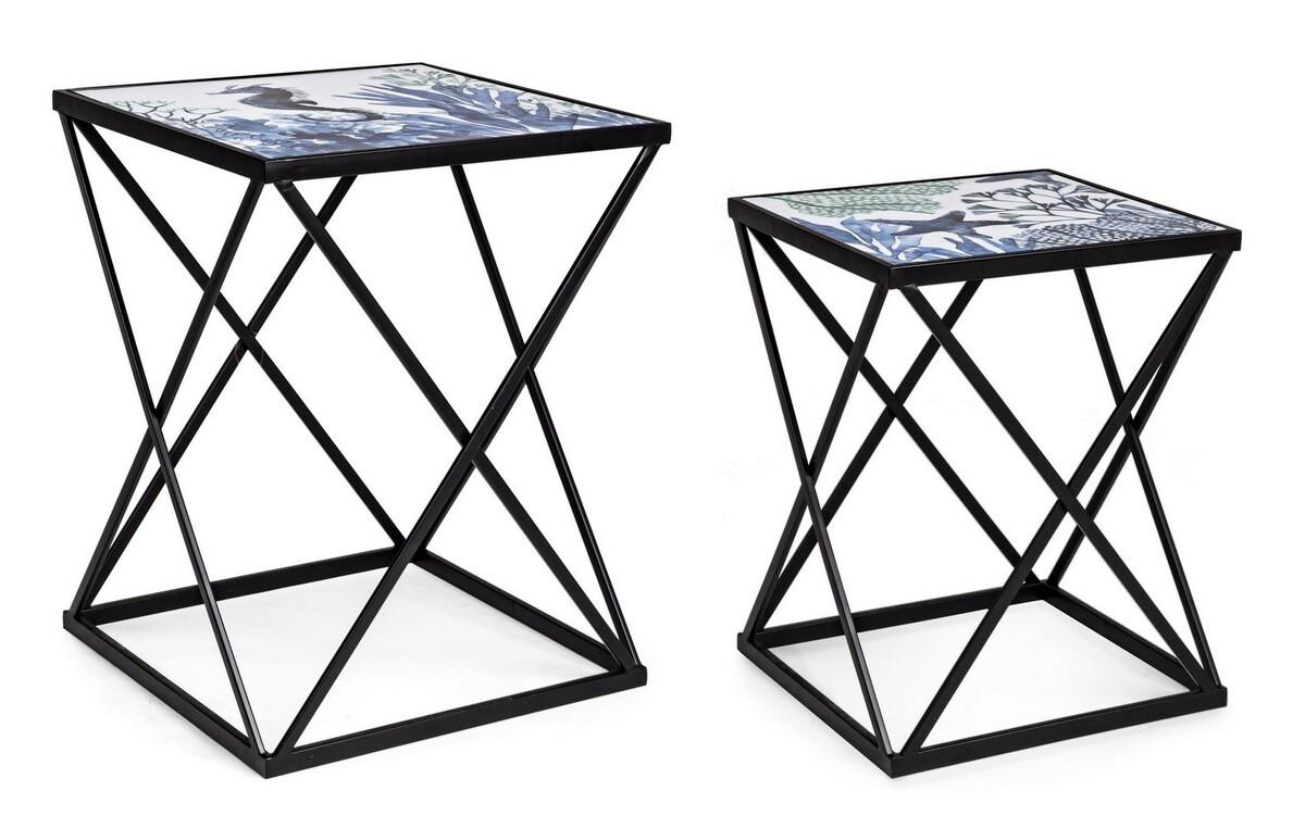 mutoni Table d&#039;appoint Reef (set de 2)  