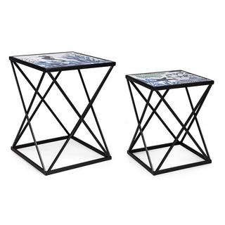 mutoni Table d&#039;appoint Reef (set de 2)  