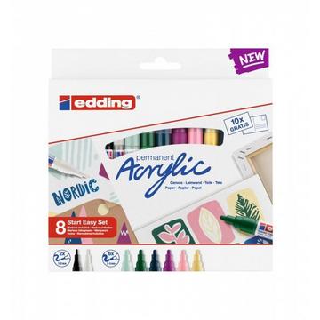 EDDING Acrylmarker acrylic-8s Starterset klein 8 Stück