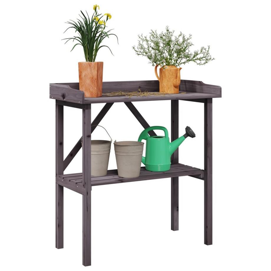 VidaXL Table à plantes bois  