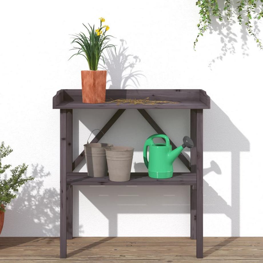 VidaXL Table à plantes bois  