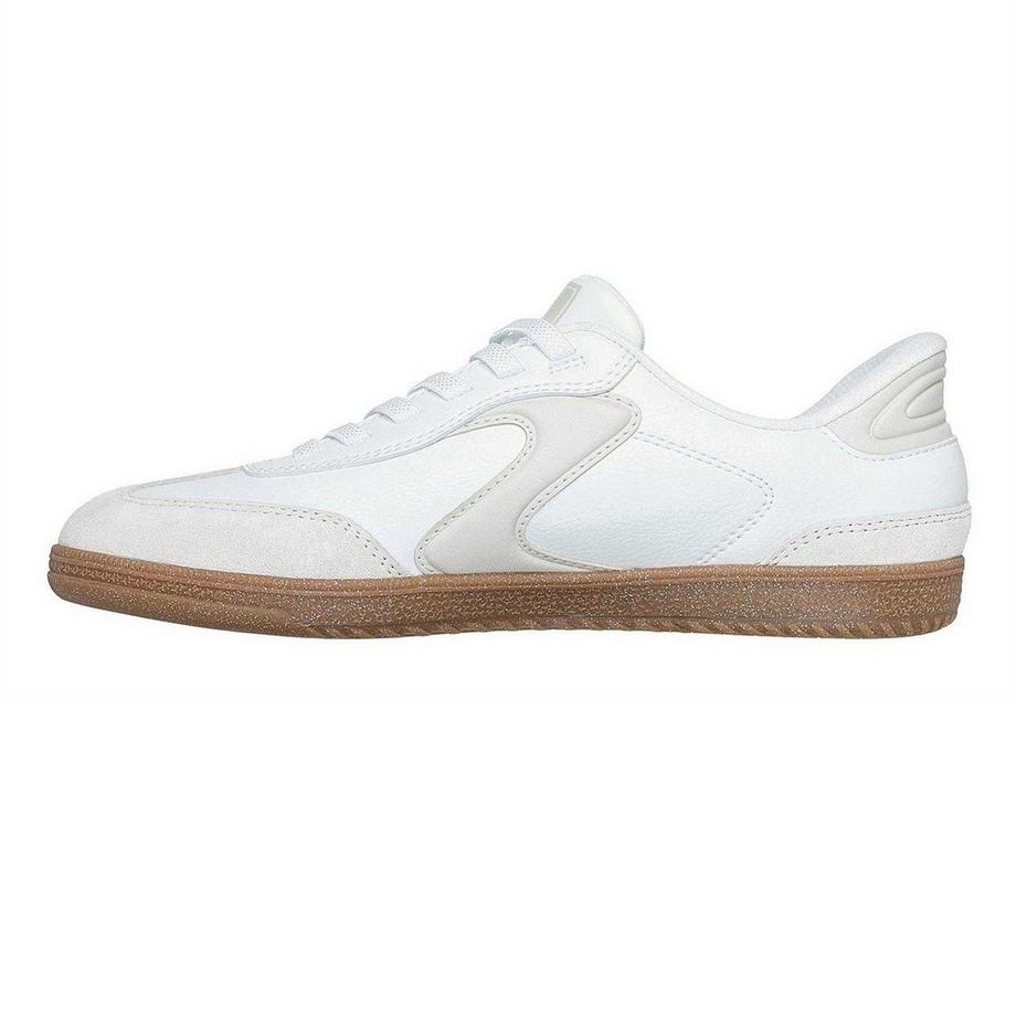 SKECHERS Sneaker mit Wildleder-Overlays und flacher Sohle  