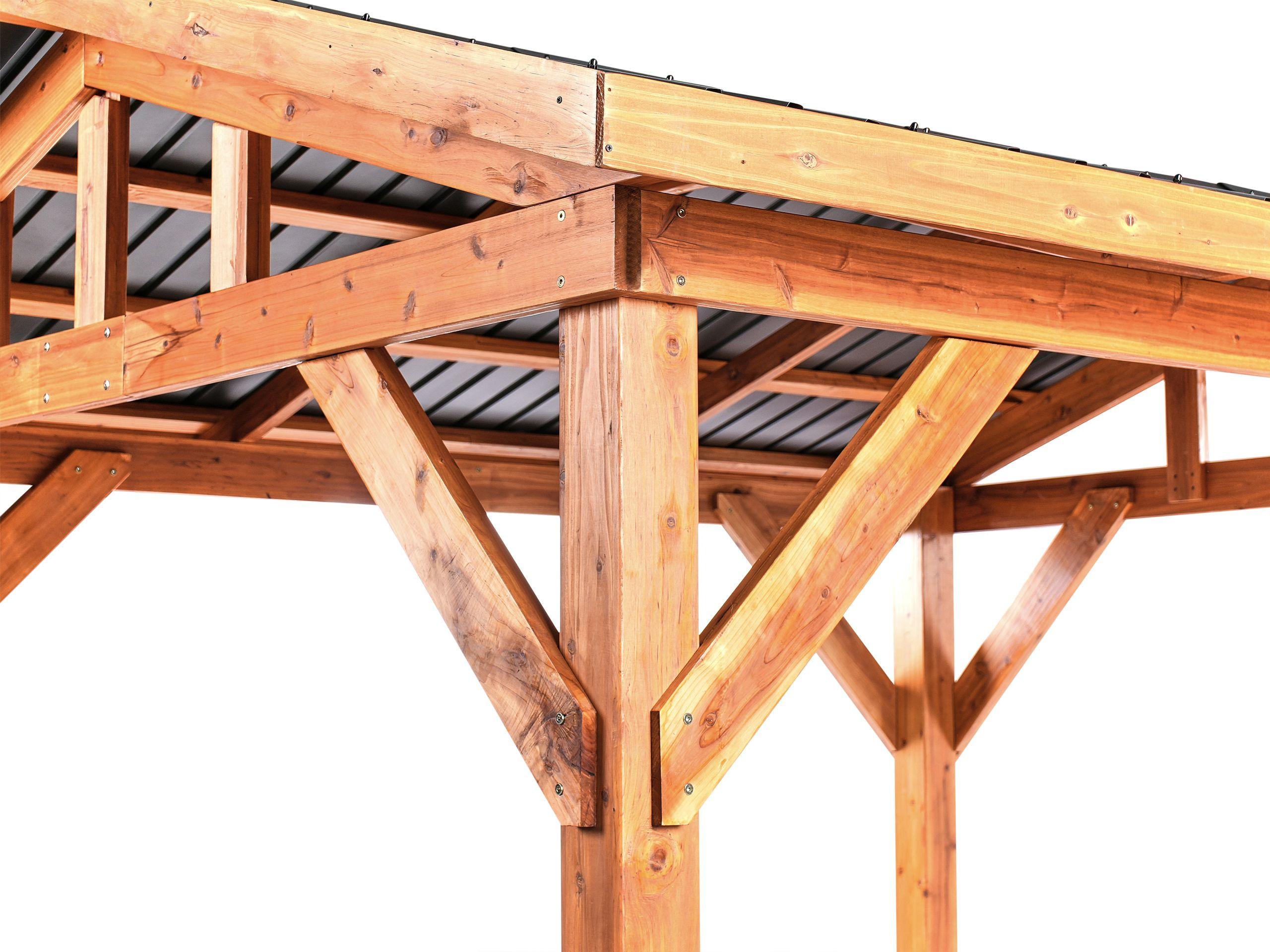 Beliani Pavillon aus Tannenholz Klassisch SECCHIA  