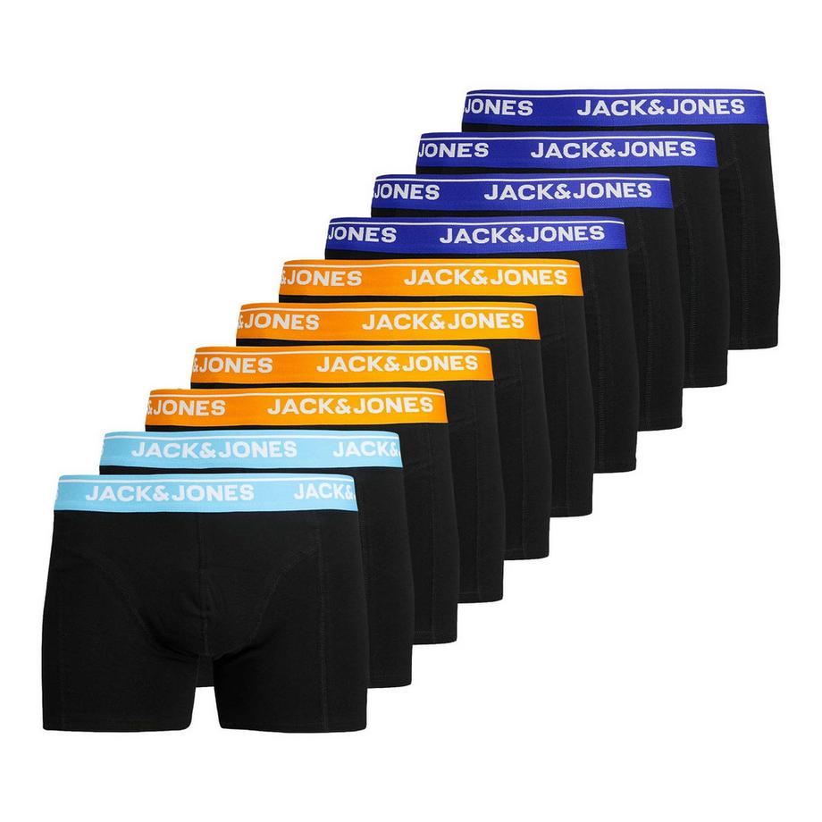 Boxer Uomini Confezione da 10 Stretch-JACTHEODORE SOLID TRUNKS 10 PACK