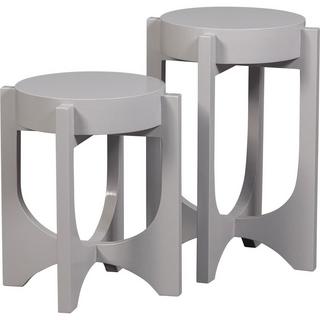 mutoni Table d'appoint Hold Up Mango gris clair 51  