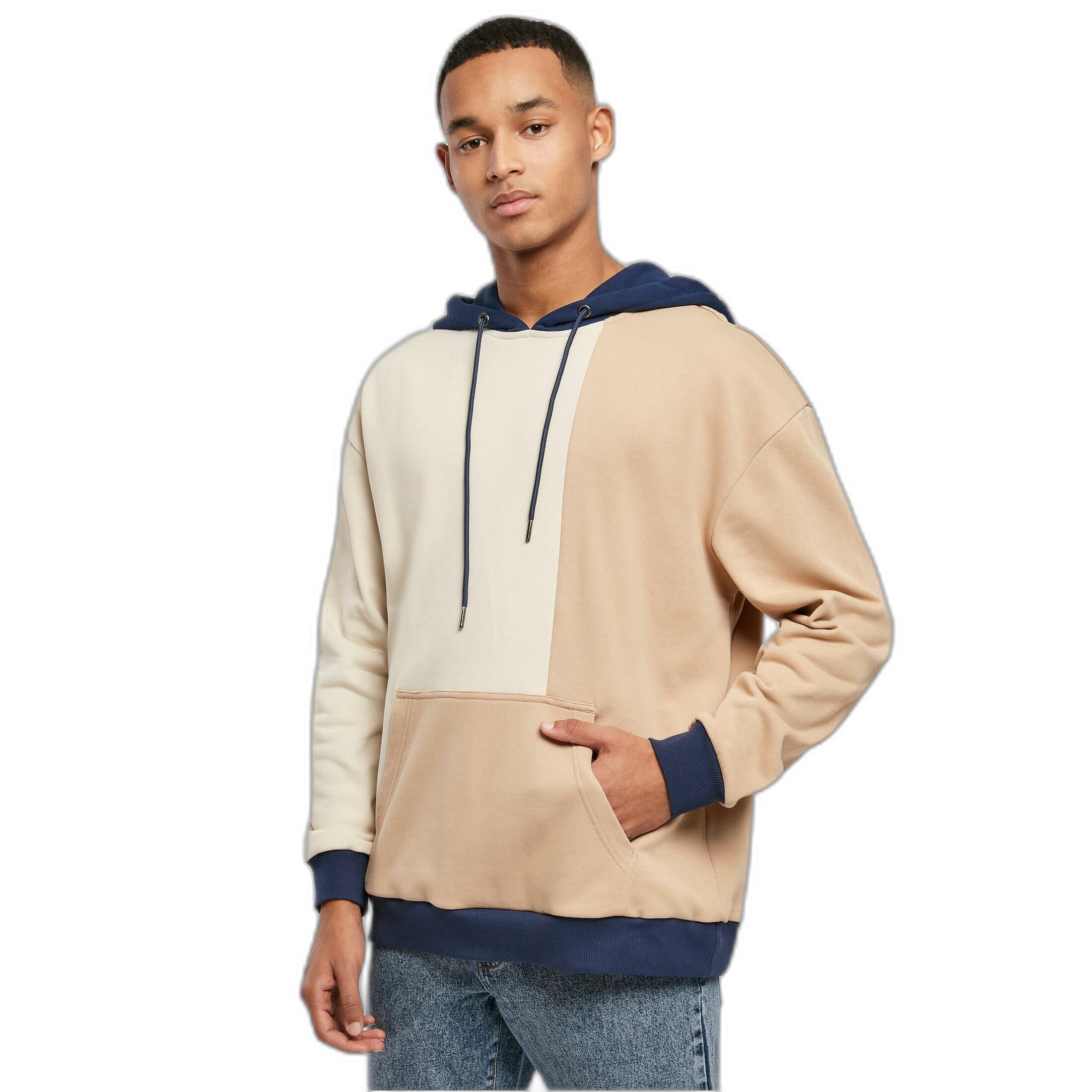 URBAN CLASSICS Oversized Color Block Kapuzenpullover  