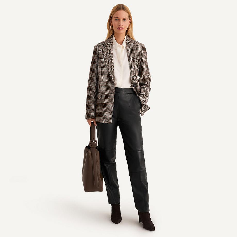 La Redoute Collections Pantalon 7/8 Cuir de Mouton  