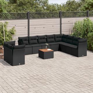 VidaXL Ensemble de canapés de jardin rotin synthétique  