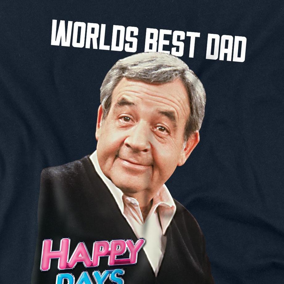 Happy Days Happy Days Worlds Best Dad T-Shirt Maniche Lunghe  