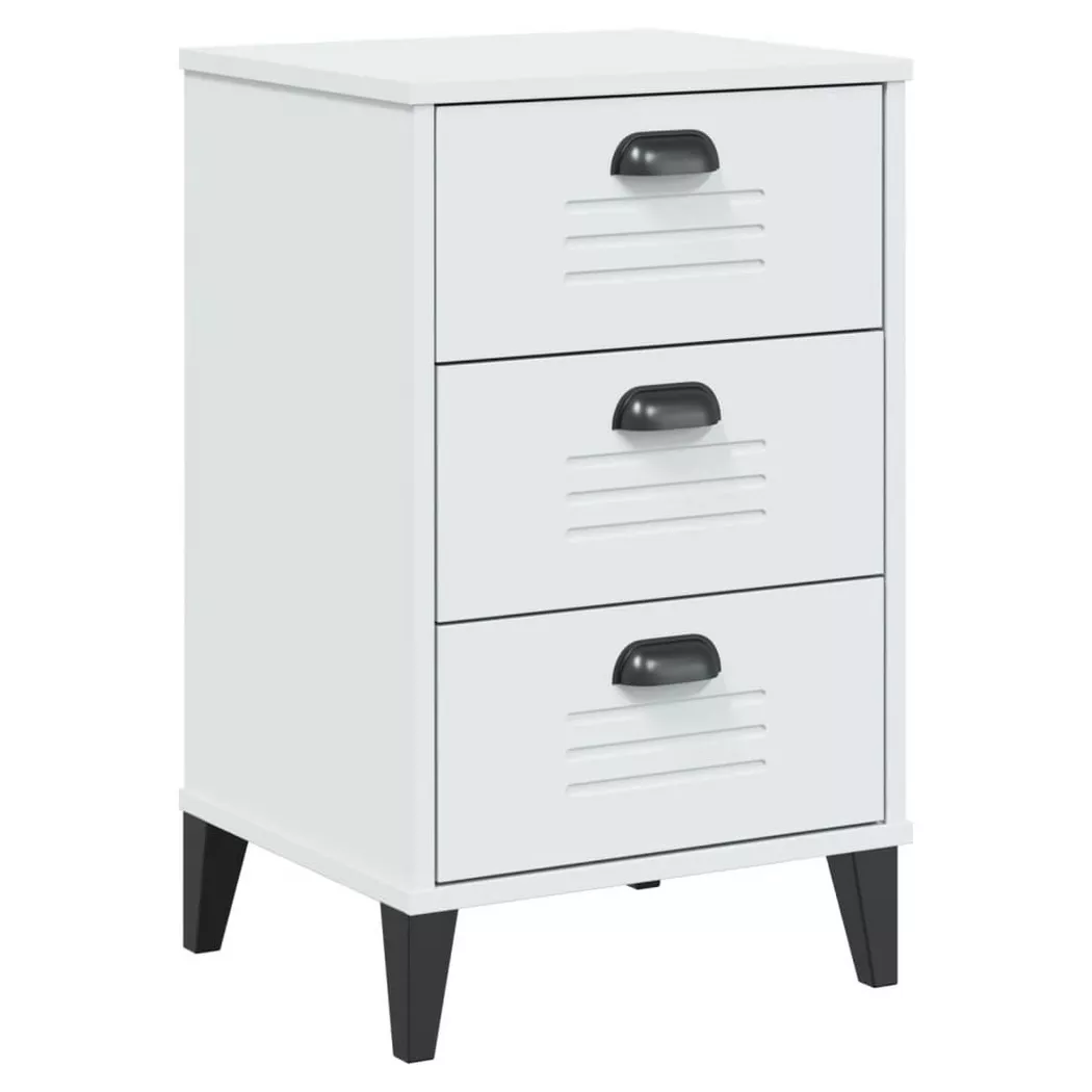 Table de chevet viken blanc bois d'ingénierie - Vidaxl