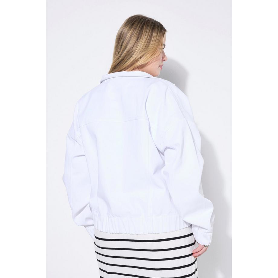 Studio Untold Blusotto Jeans Oversize Orlo Elastico  