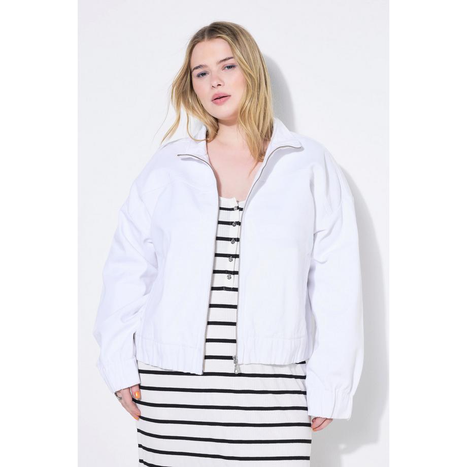 Studio Untold Blusotto Jeans Oversize Orlo Elastico  