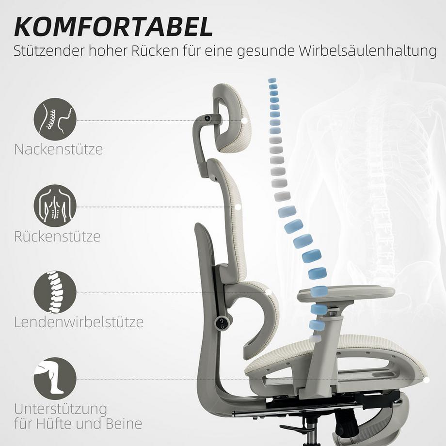 HOMCOM chaise de bureau  