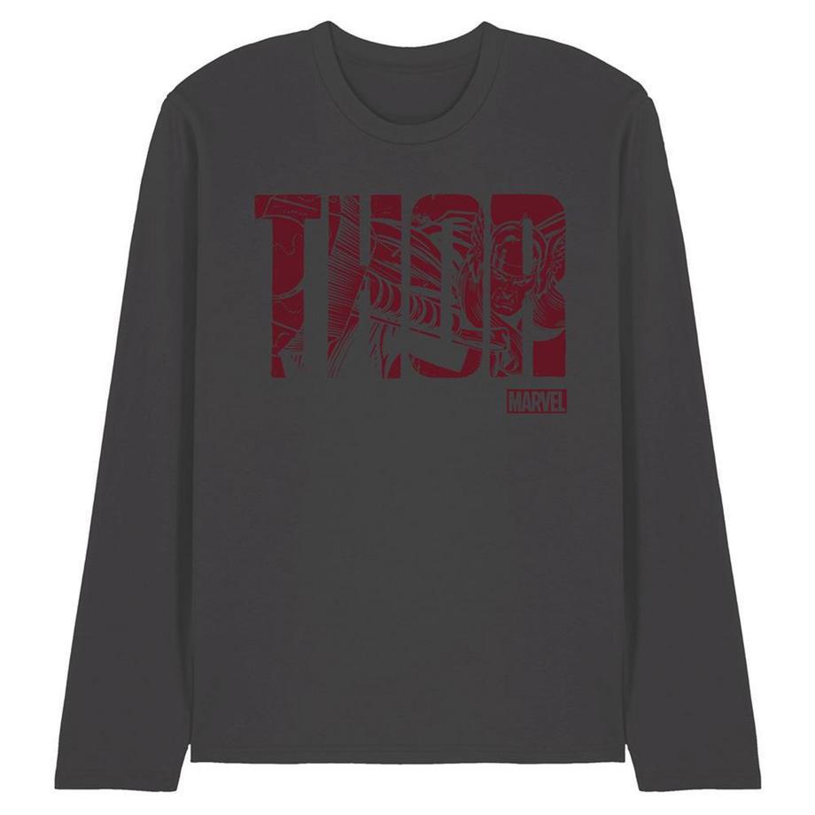 T-ShirtManches Longues Motif Thor Motiftyle Texte