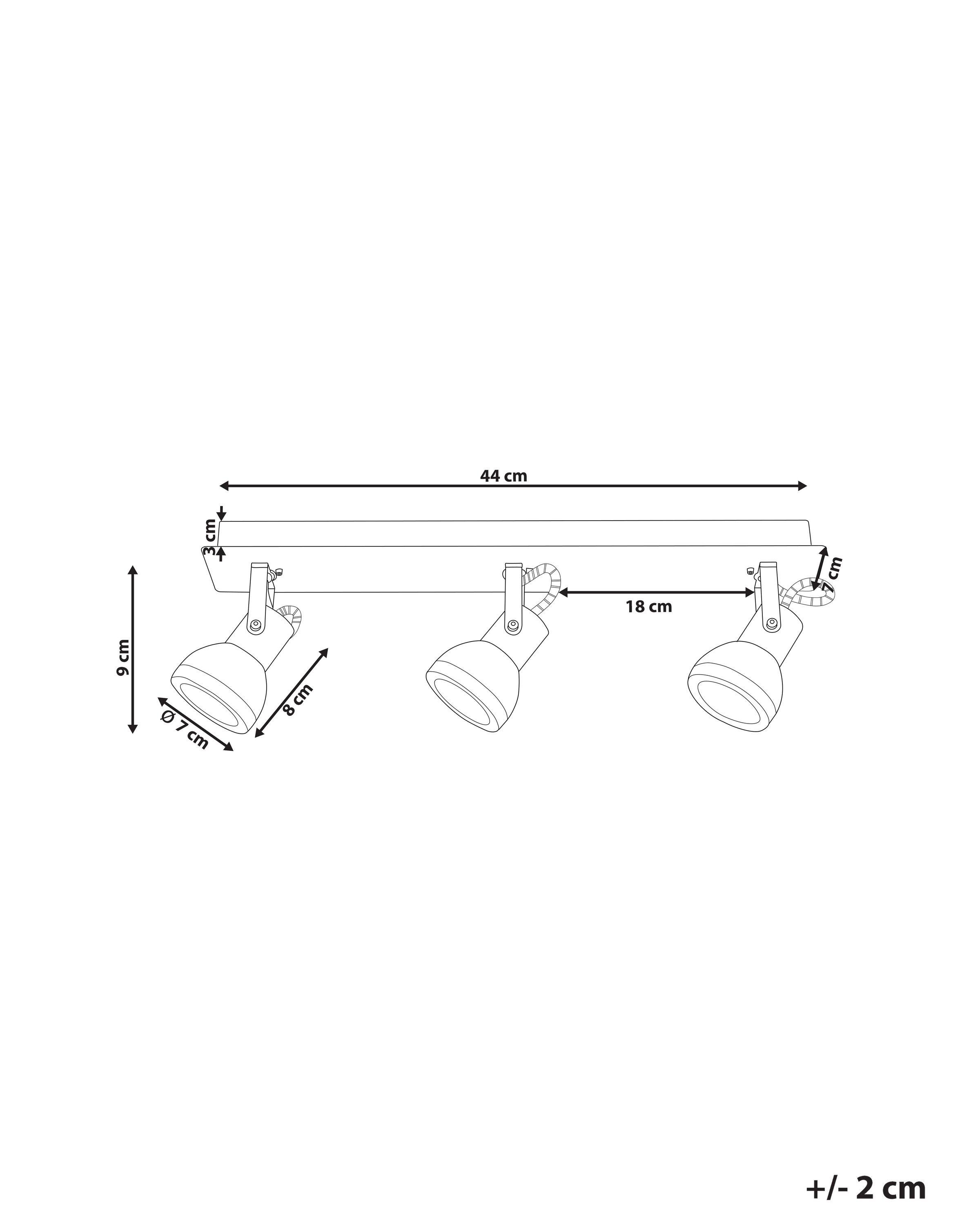 Beliani Deckenlampen aus Eisen Modern BARO  