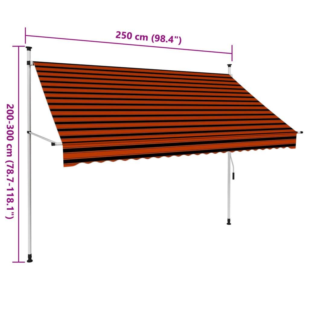 VidaXL Auvent rétractable tissu  