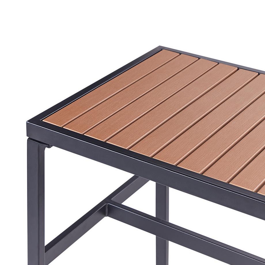 Beliani Garten Bartisch aus Stahl  AVETRANA  