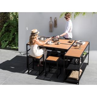 Beliani Table de jardin en Acier Moderne AVETRANA  