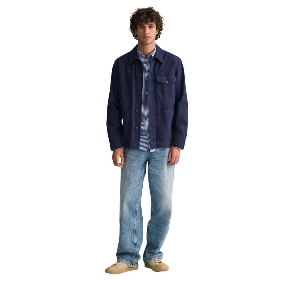 GANT Camicia Popeline Righe Regular Fit  