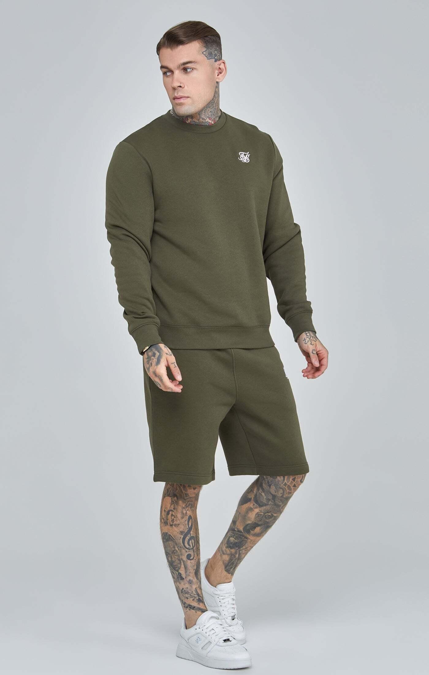 Sik Silk  Sweatshirt Khaki Essential Sweatshirt 