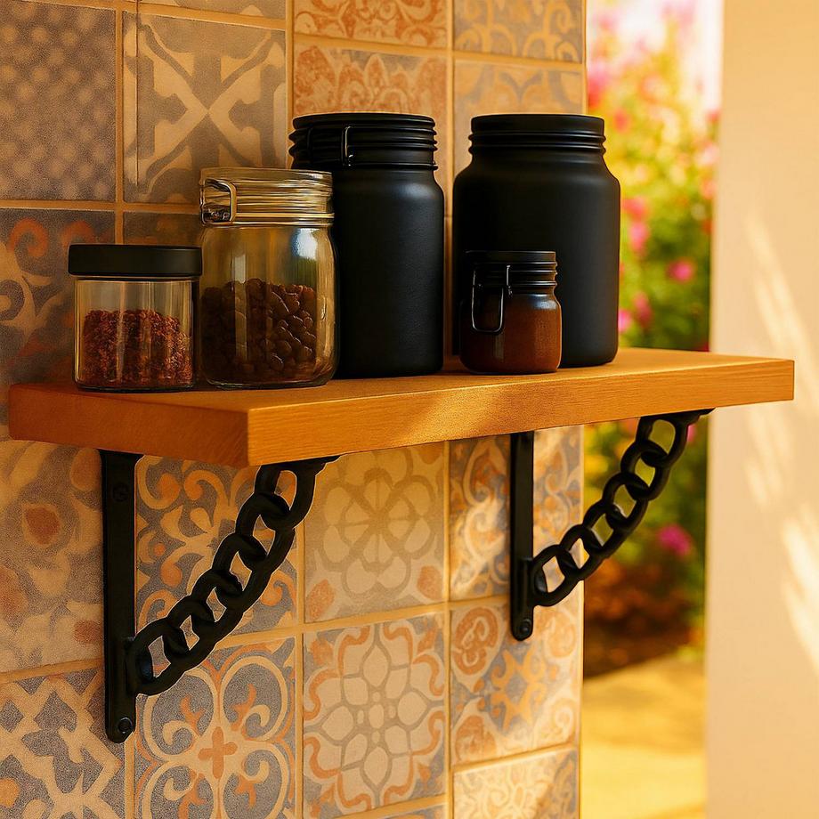 Northix Regalträger-Set, Kettendesign  