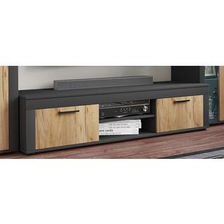 VCM Holz TV Lowboard Möbel Fernsehschrank Tisch Konsole Fernsehtisch Breite 160 cm Usilo XL  