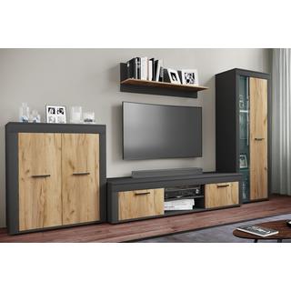 VCM Holz TV Lowboard Möbel Fernsehschrank Tisch Konsole Fernsehtisch Breite 160 cm Usilo XL  