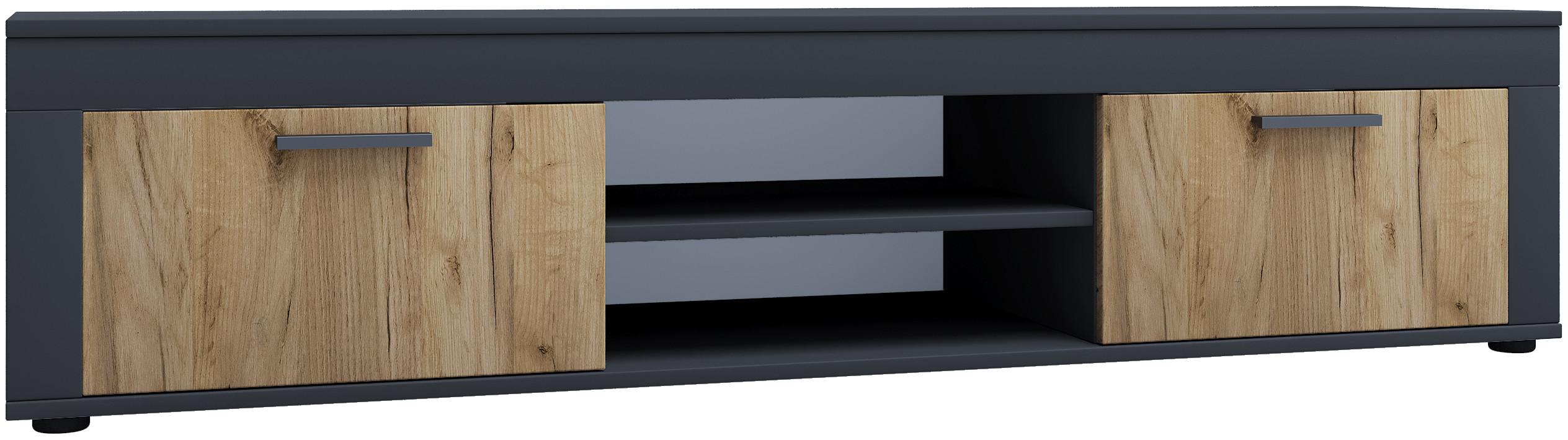 VCM Holz TV Lowboard Möbel Fernsehschrank Tisch Konsole Fernsehtisch Breite 160 cm Usilo XL  