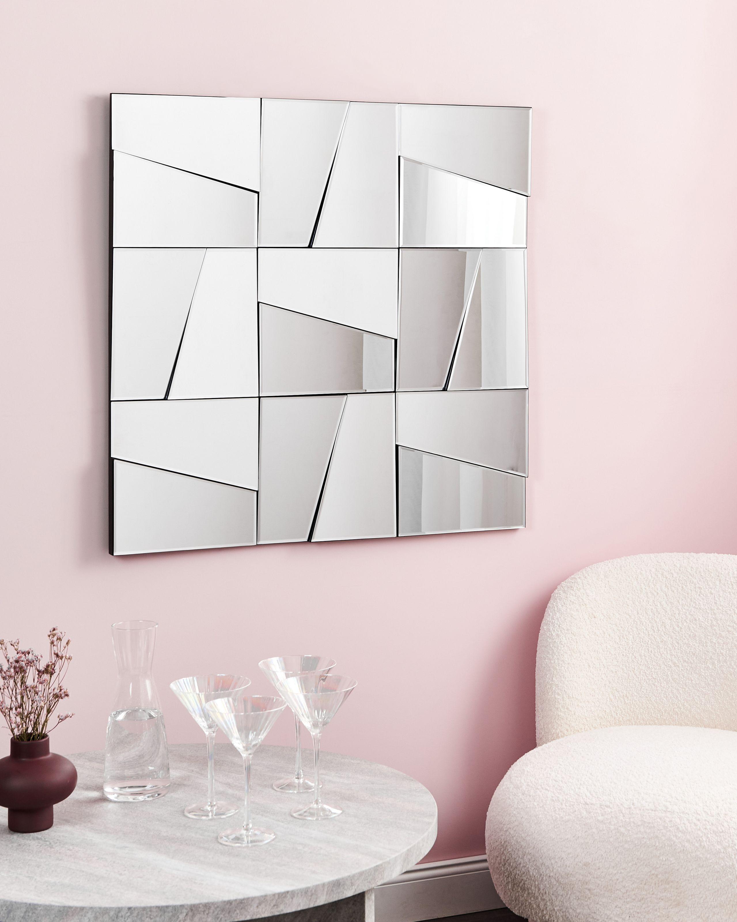 Beliani Wandspiegel aus Glas Modern ANCEMONT  