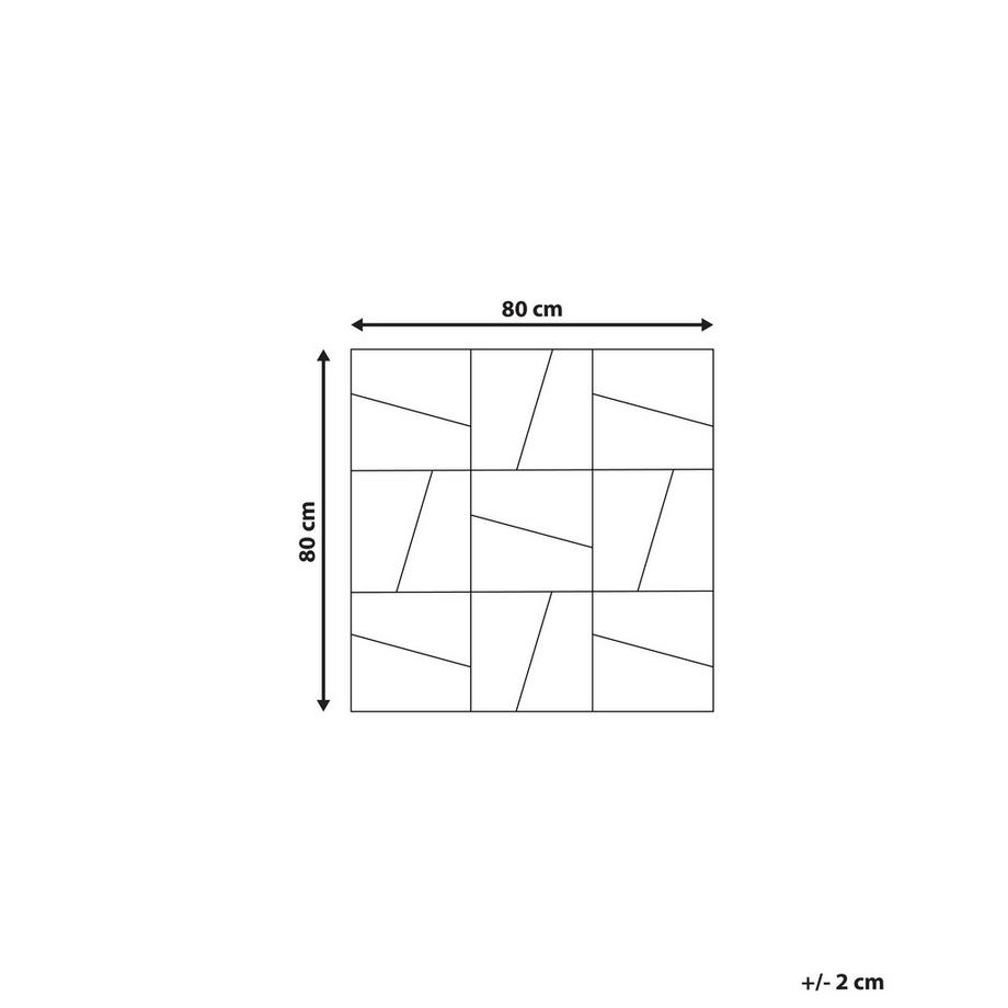 Beliani Miroir en Verre Moderne ANCEMONT  