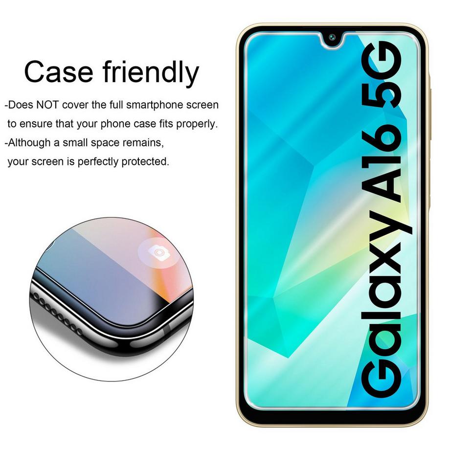 Cadorabo  Schutzfolie für Samsung Galaxy A16 Schutzglas 3er Pack 