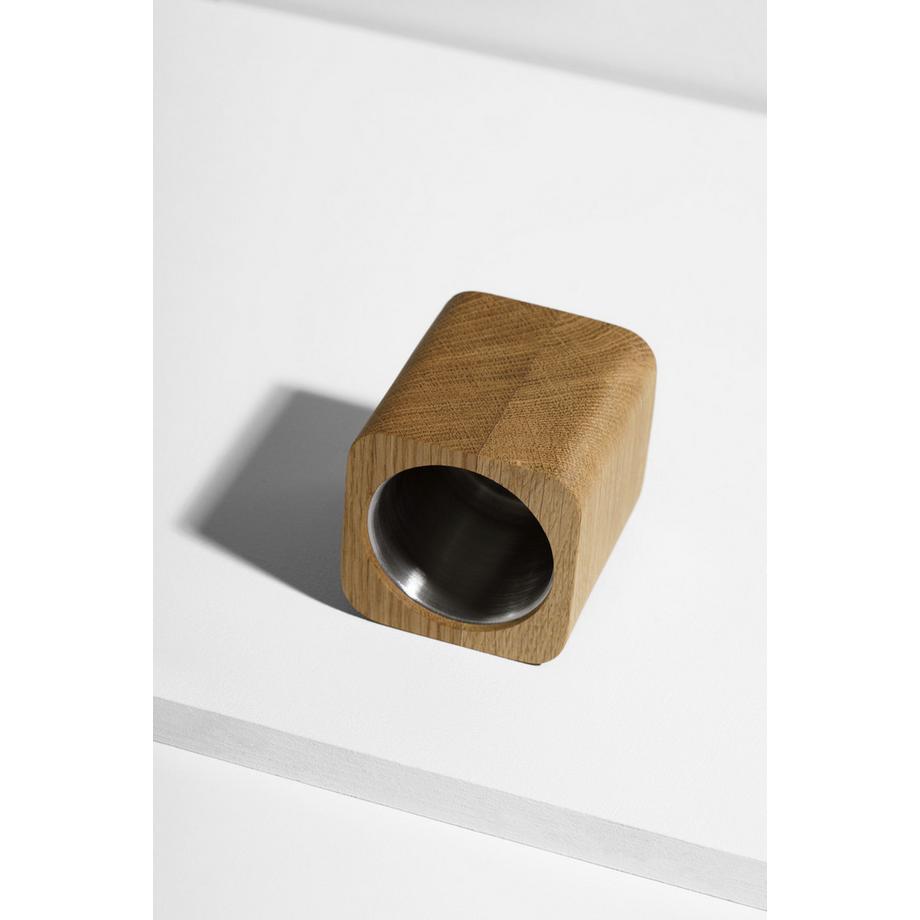 Oakywood Cubic Pot Pot en bois cubique - pour des crayons ou une fleur  