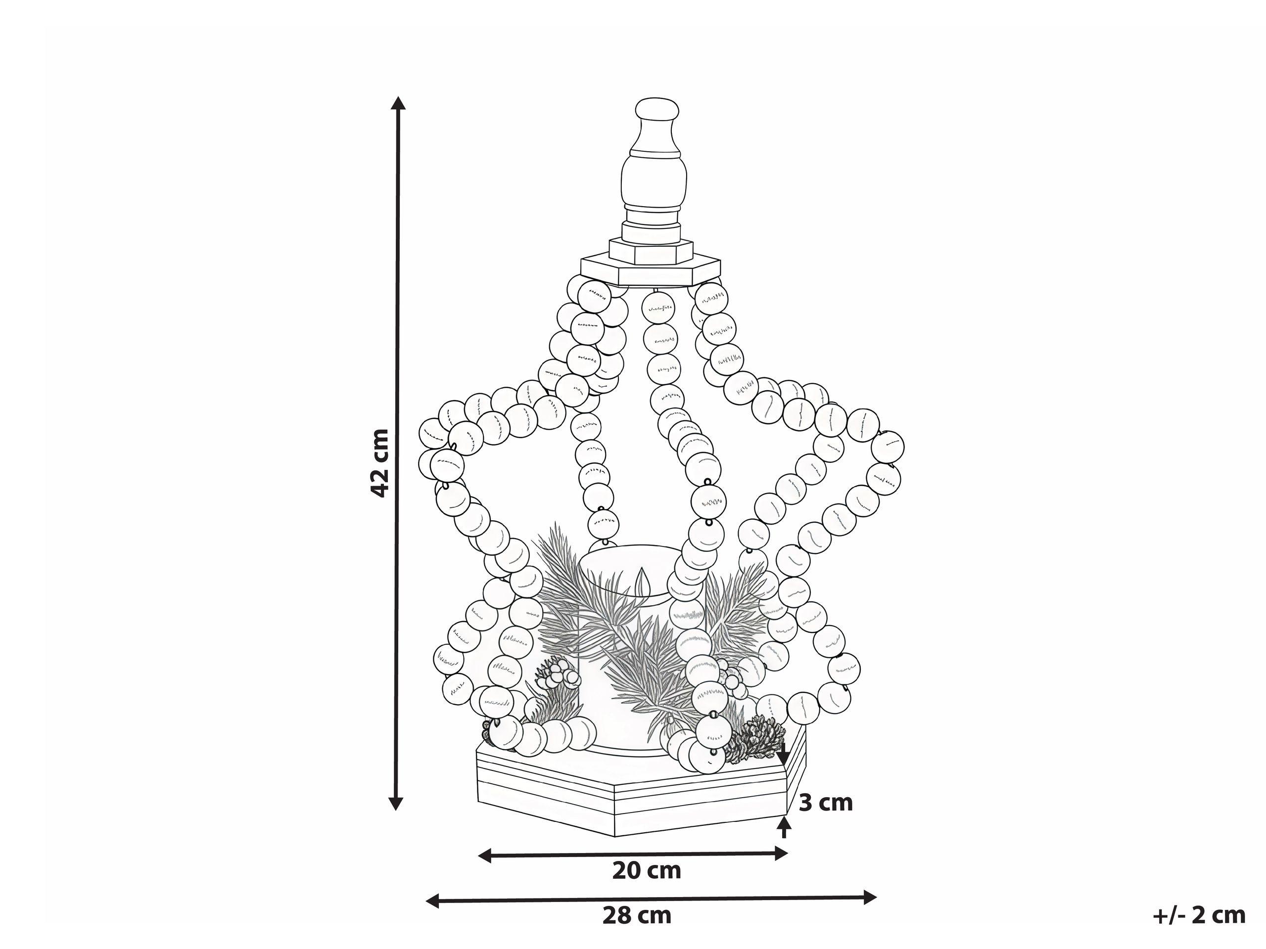 Beliani Decorazione natalizia en Legno di abete Classico PATARI  