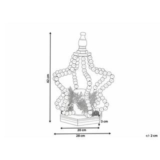 Beliani Decorazione natalizia en Legno di abete Classico PATARI  