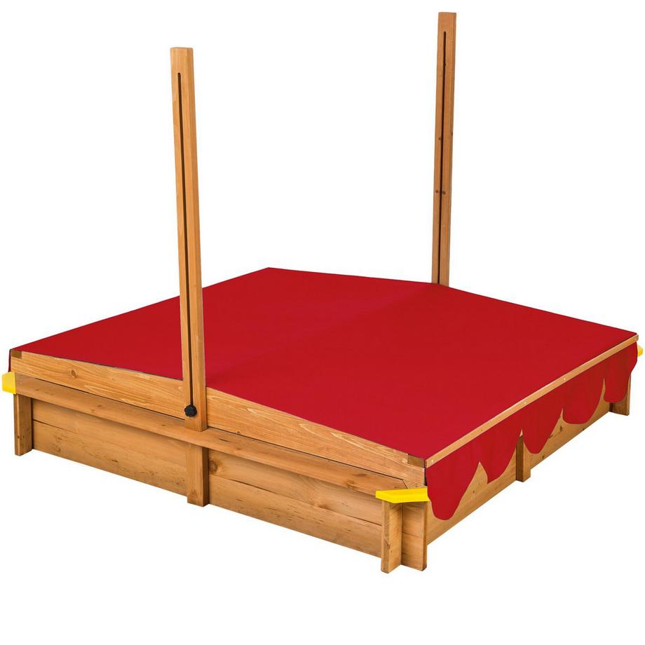 Tectake  Sabbionaia  Emilia in legno con tetto regolabile 