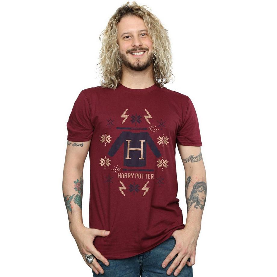 Harry Potter Weihnachtspullover T-Shirt  