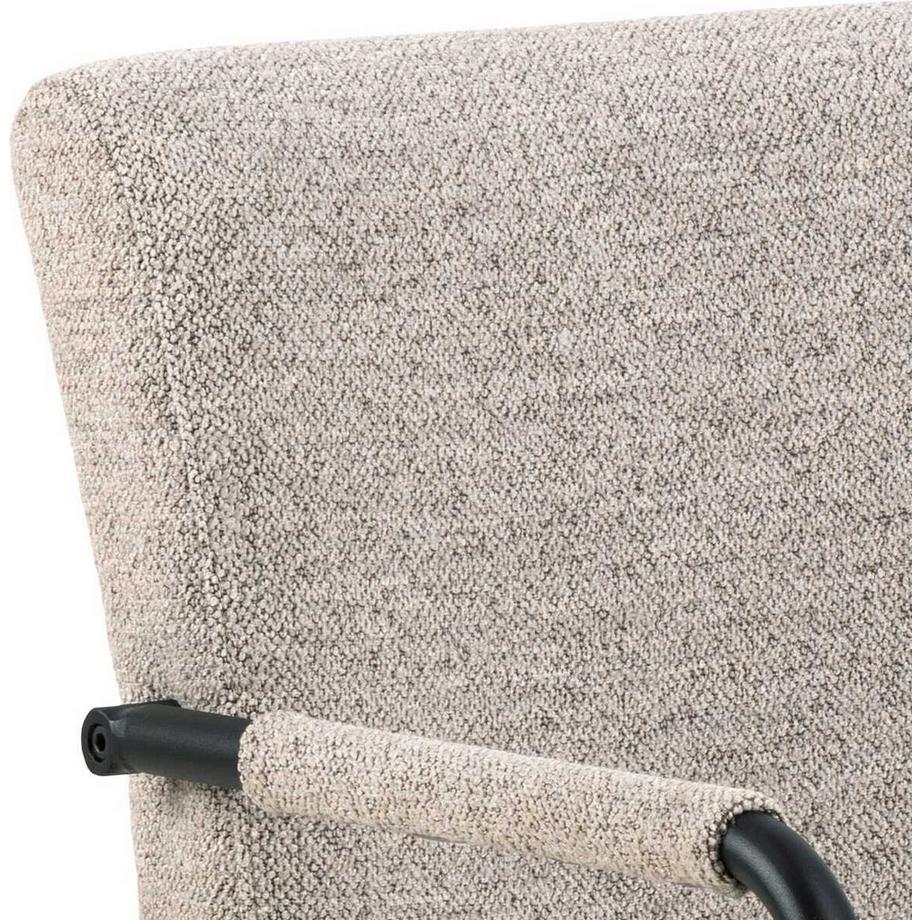 mutoni Chaise de salle à manger avec accoudoirs Artemis beige (1 pièce)  