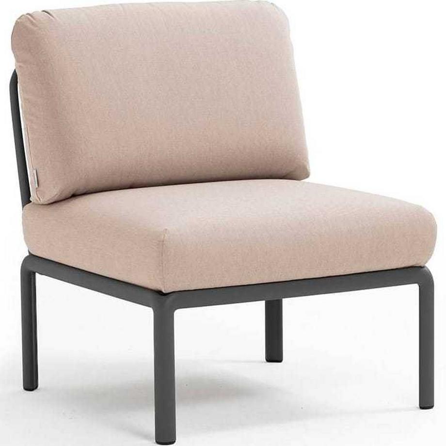 Salon de jardin komodo élément central beige anthracite