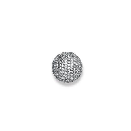 MUAU Schmuck  Verschluss Silber 925 Zirkonia, 14x14mm 