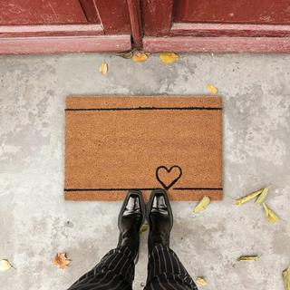 Northio Fußmatte Kokosnuss Herz  