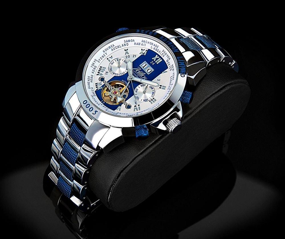 Zeitlos  Excellent Race Edition Blue Steelband ZL-EBE-10 RB 
