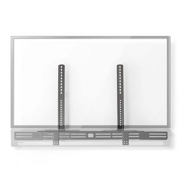 Support pour barre de son | Compatible avec : Universel | Connecté à la TV | 10kg | Réglage en profondeur | Acier | Noir