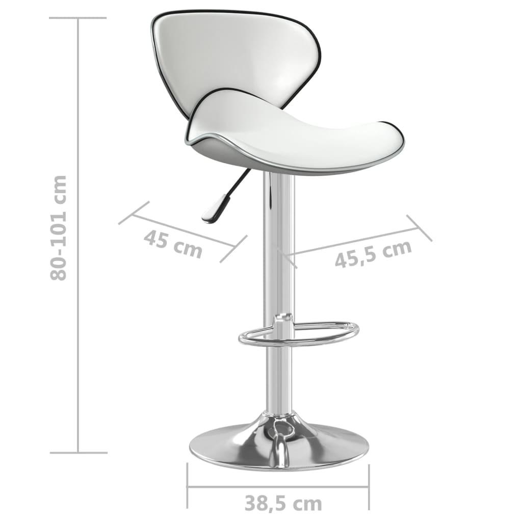 VidaXL Tabouret de bar cuir artificiel  