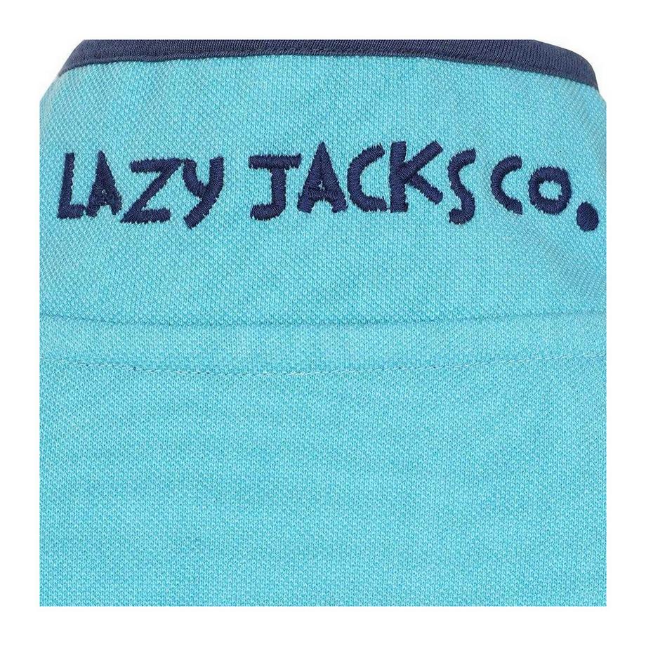 Lazy Jacks  Sweatshirt  ,  Knopfhals, Piqué 