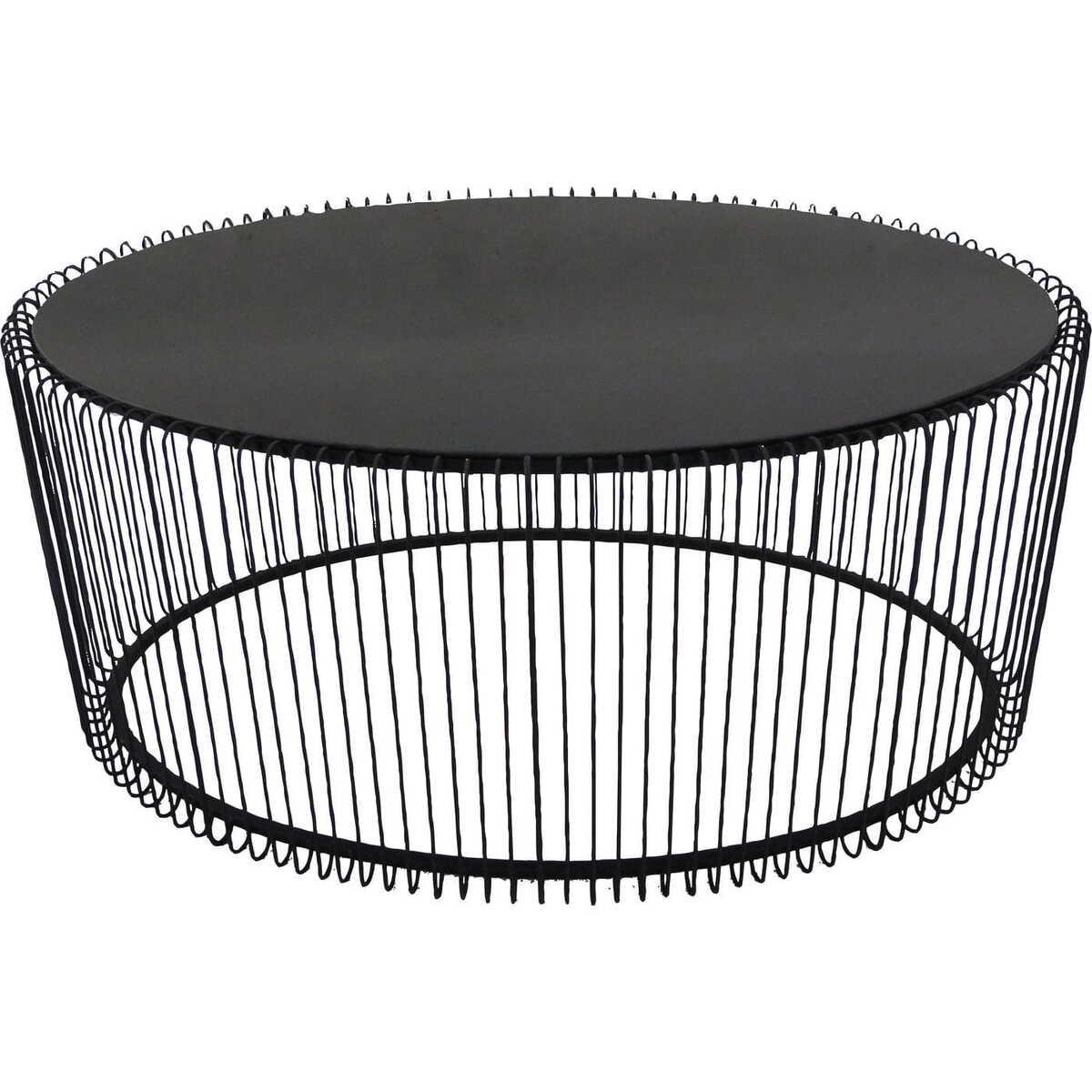 KARE Design Couchtisch Wire Uno Schwarz 60x90cm  