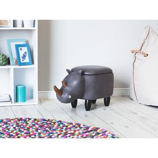 Beliani Hocker aus Kunstleder Modern RHINO  