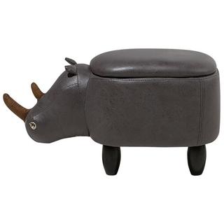 Beliani Hocker aus Kunstleder Modern RHINO  